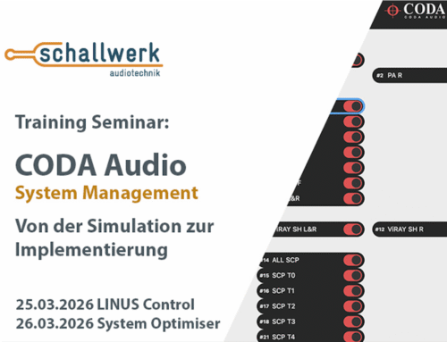 Training Seminar bei Schallwerk: CODA Audio